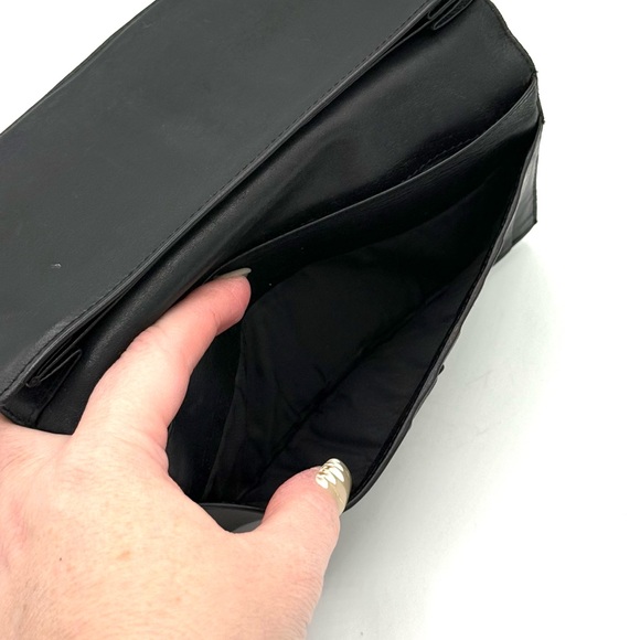 Gucci GG Canvas Black Leather Continental Wallet ✔️Authentic G Buckle - Picture 5 of 15